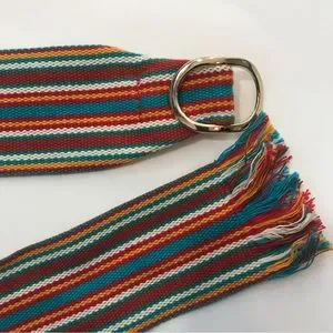Vintage | Accessories | Vintage Boho Belt Fringe Stripes 